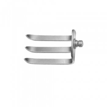 Caspar Lateral Blade Blade with 3 Prongs Stainless Steel, Blade Size 67 x 37 mm